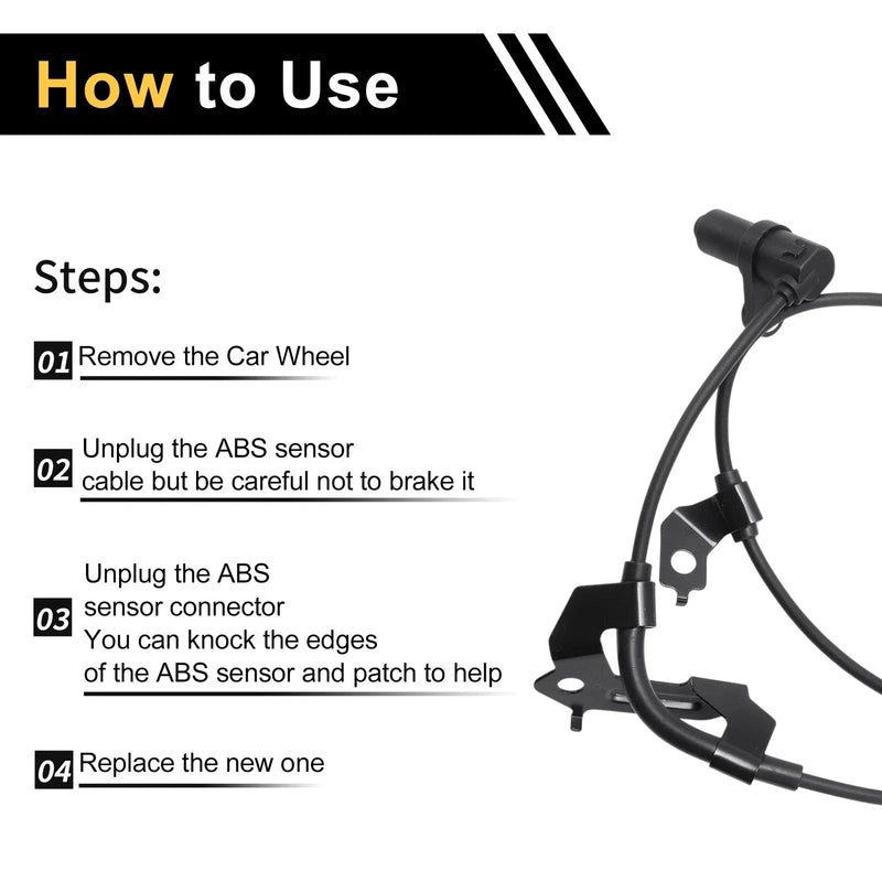 Mitsubishi L200 (2012-2015) Front Right ABS Wheel Speed Sensor