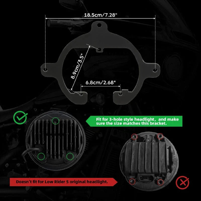 Harley Low Rider S 2020-2025 Front Fairing Windshield Mount Bracket