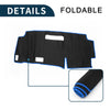 Nissan Serena C28 (2015-2024) - Black Blue 1 Set Dashboard Cover Mat