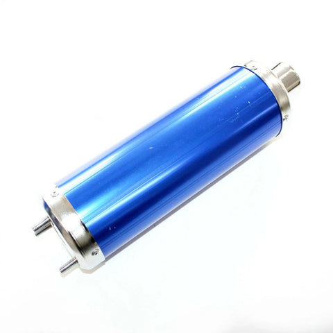 110cc 125cc Quad Dirt Bike ATV 310mm Blue Alloy Exhaust Muffler