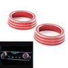 Honda Civic 2016-2021 Red AC Climate Switch Knob Ring Cover Trim