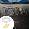 Ford Mustang (2015-2020) - Silver Tone 1 x Headlight Knob Cover Ring