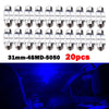 Universal Vehicles 20 x Blue Car Interior LED Light Bulbs