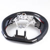 Subaru Legacy Forester Carbon Flat Bottom Leather Steering Wheel (15-17)