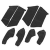 Honda Civic (2016-2020) Black 8 Pcs Door Panel Armrest Protector Covers