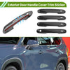 Toyota Grand Highlander Exterior Door Handle Cover Trim Carbon Fiber Black