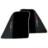 Ferrari 296 GTB (2022-2024) Leather Beige Trim AutoWin Black Floor Mats