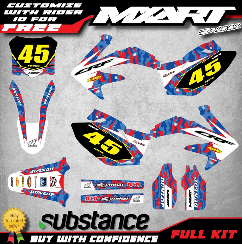 Honda CRF 450 (2008) - HAWK Style Stickers & Decals Graphics Kit