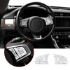 Jaguar F-Pace, F-TYPE, XE, XF Silver Alloy Steering Wheel Button Cover Trim (2016-2023)