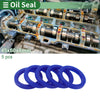 Oil Seal Rotary Shaft Seal TPU 45x60x8mm High-Pressure Blue 5 Pcs