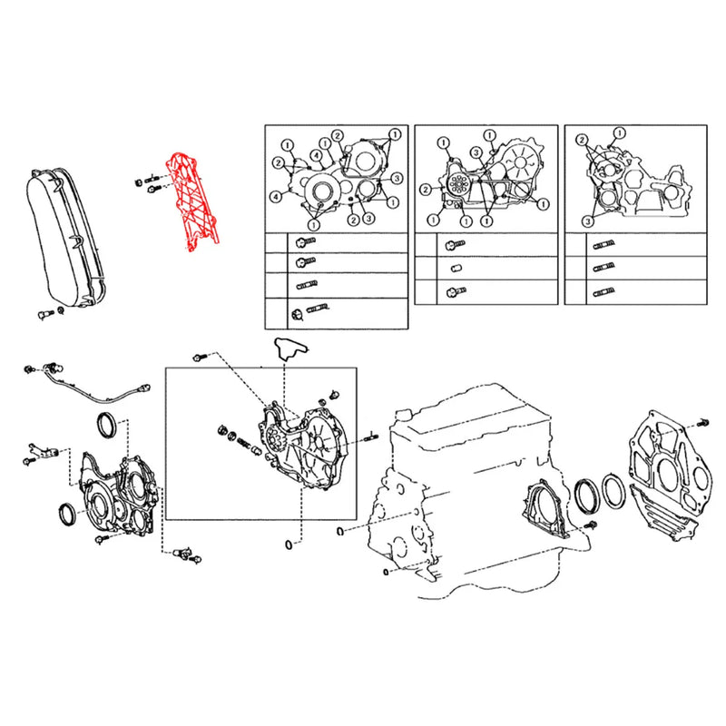 Toyota Hilux 3.0L 2.5L 2005-2015 Engine Timing Belt Cover