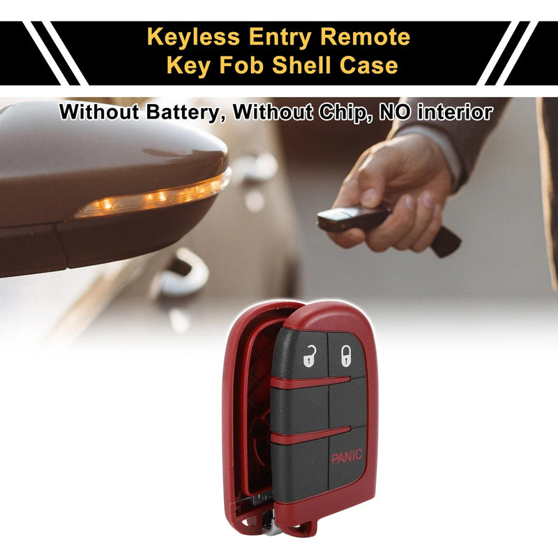 Dodge Charger (2018) Black Red Key fob Shell Case