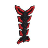 Motorcycle Gas Fuel Oil Tank Red 3D Fish Bone Decal Sticker Protector