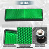 Universal 10 x 88x32mm Motorcycle Safety Spoke Reflective with Screw Green