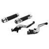 Suzuki GSX1400 Silver Extendable Brake Clutch Levers Grips Set (2001-2008)