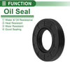 Oil Seal Rotary Shaft Seal NBR Rubber 28x55x10mm Black