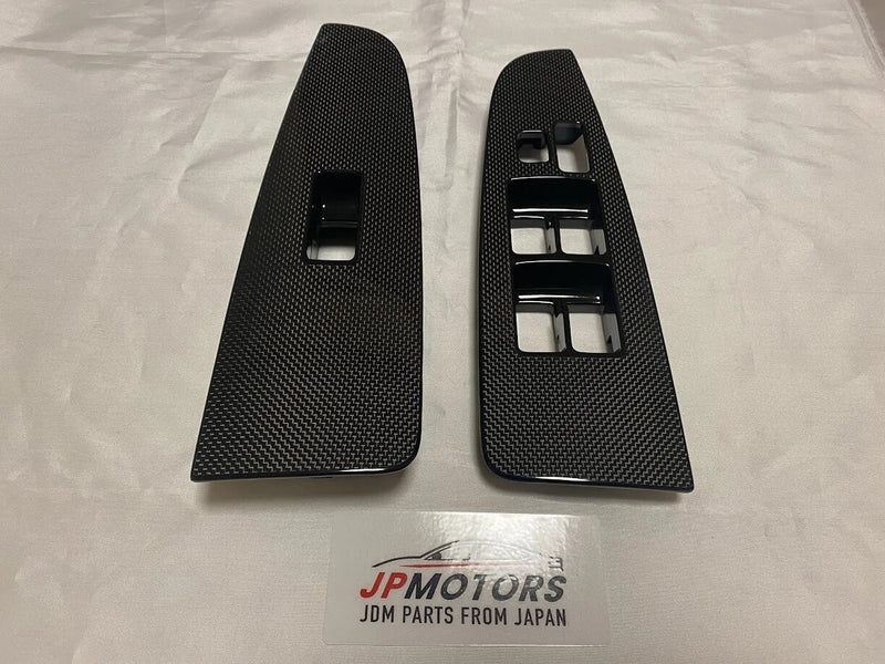 Toyota Cresta Chaser Mark II JZX100 2 x Carbon PW Switch Panels (1996–2001)