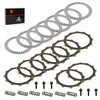Yamaha YZ250 Clutch Friction Steel Plates w Spring Bolt (2002–2024)