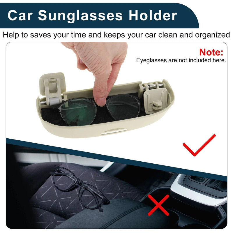 Honda Accord 2018-2024 Eyeglasses Holder Storage Box Beige Sunglasses Case
