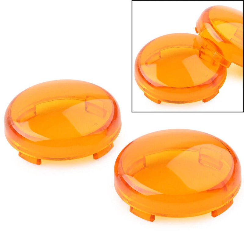Harley Touring Softail Dyna Yellow Turn Signal Lens Light Cover Guard