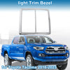 Toyota Tacoma Front Row Headlight Trim Bezel Silver Tone (2016–2023)