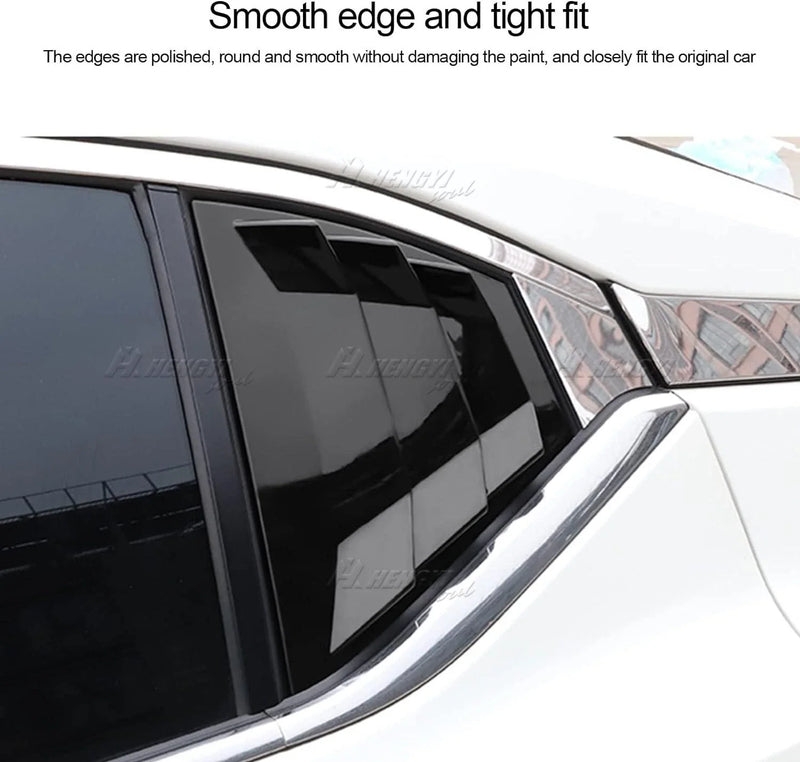 Nissan Sentra Gloss Black Rear Louver Vent Shutter Cover Trim (2024–2024)