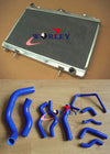 Nissan Silvia S14 S15 200SX Aluminum Radiator & Blue Silicone Hose