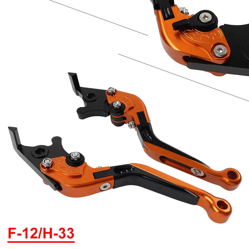 Honda VFR1200F (2010-2014) Orange CNC Extendable Brake Clutch Levers