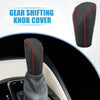 Hyundai Verna 2010-2014 Faux Leather Black Red Gear Shifting Knob Cover