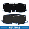 Toyota Sienna 2021-2024 Sun Protector Black Blue Dashboard Cover Mat