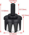 Harley Davidson Aluminum Black Rear Seat Bolt Nut (1996-2017)