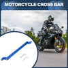 Motorcycle Handlebar Blue Cross Bar / 34cm / Mirror mount