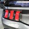 Ford Mustang Dark Horse 2024+ Gloss Carbon Fiber Tail Light Lamp Cover Trim