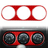 Dodge Challenger Red Carbon Fiber Air Conditioning Switch Panel Cover (08-14)