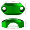 Kawasaki F2 22mm CNC Clamp Handlebar Bracket Green