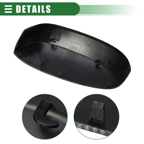 Chevrolet Silverado 1500 Black Left Right Rearview Mirror Cover