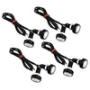 Car 8pc Pink Eagle Eye Daytime Running Lights (23MM COB LED)
