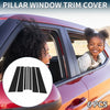 Honda Ridgeline 8 Pcs Black Door Pillar Window Trim (2017-2023)