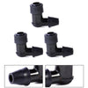 Motorcycle Bike ATV 3 Pcs 90 Degree Non Resistor-Plug Cap Covers