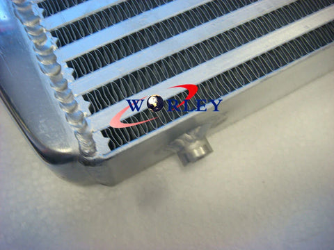 Car Aluminum Turbo Intercooler + Fan 600x300x70mm