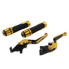 Suzuki GSXS125 Gold Extendable Brake Clutch Levers & Handlebar Grips