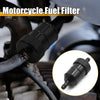 Motorcycle Hose 8mm Dia Aluminum Alloy Fuel Filter Cleaner Black