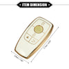 Mercedes Benz G-Class (2017-2021) TPU White Key Fob Shell Cover Case
