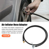 Car Motorcycle Tire Inflator Pump Hose with Locking Air Chuck 150cm