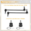 Dodge Grand Caravan 4 Pcs Front Sway Bar Links & Lower Ball Joints (2008-2020)