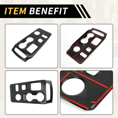 Ford Ranger Carbon Fiber Gear Shift Frame Panel Cover Trim (2023-2024)