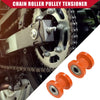 Motorcycle Mini Bike Orange 8mm 10mm Chain Roller Pulley Tensioners