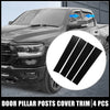 Dodge Ram 4 x Car Door Cover Trim Pillar Post Stickers (2010-2023)