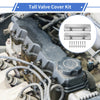 Chevy Chevrolet SBC Silver Tone with Bolts Gaskets Valve Cover