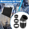 Universal Motorcycle Air Filter 26/35/42/48mm ID 90x60mm Aluminum Alloy Black